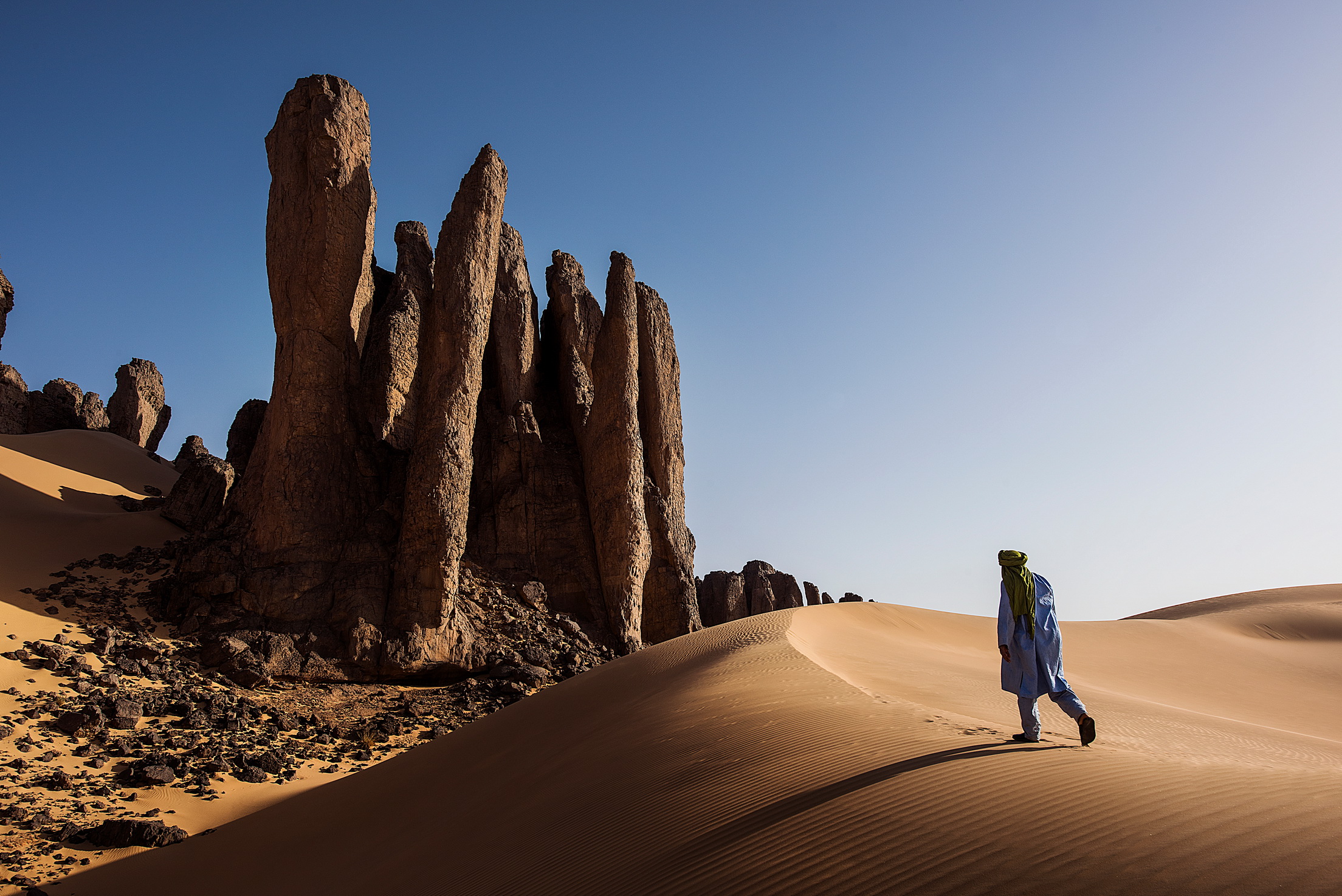 A,Dry,,Arid,Désert,In,Southern,Algeria,In,Tassili,N'ajjer