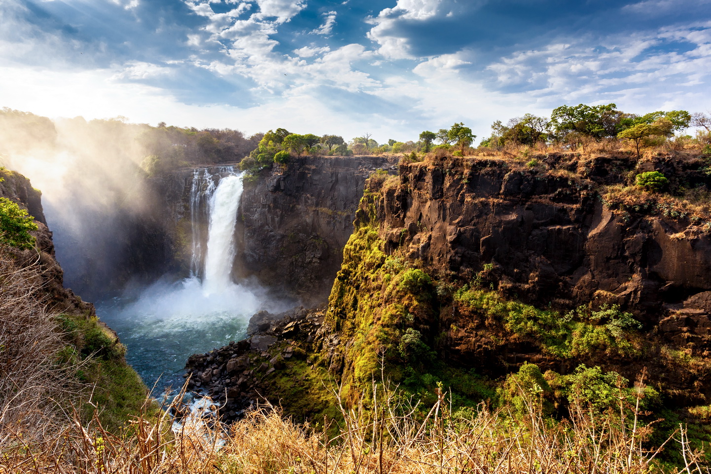 The,Victoria,Falls,Is,The,Largest,Curtain,Of,Water,In